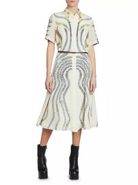 Shop Altuzarra Kiera Silk Midi-Shirtdress at Saks Fifth Avenue